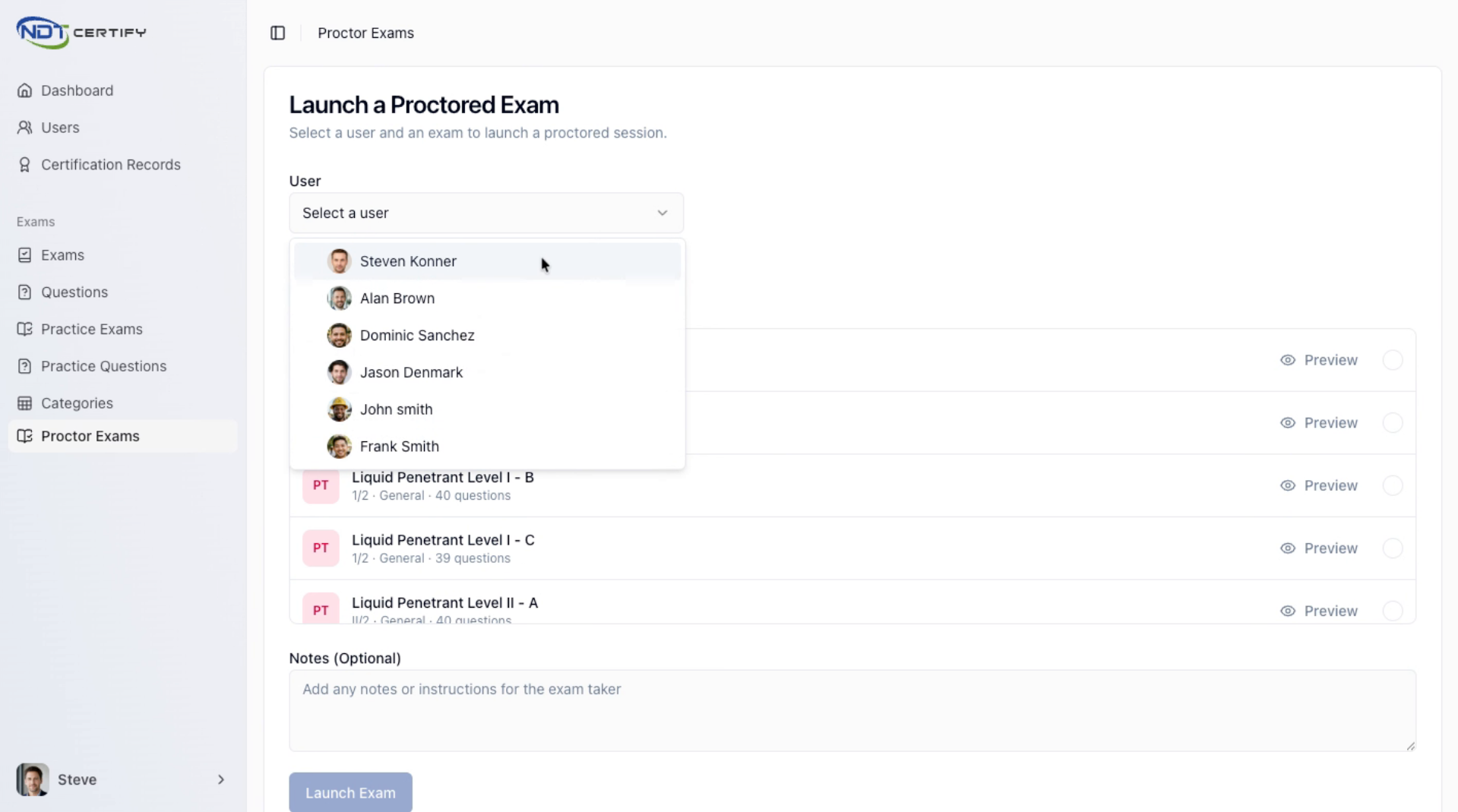 Screenshot: Add New User if Needed